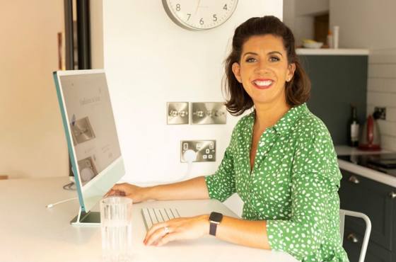 Pilar wearing her colours